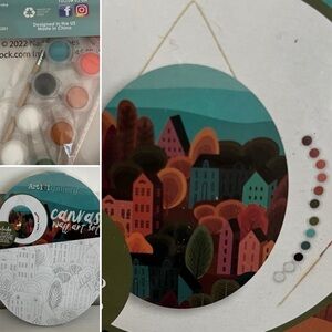 Canvas Cityscape Wall Art Paint Kit